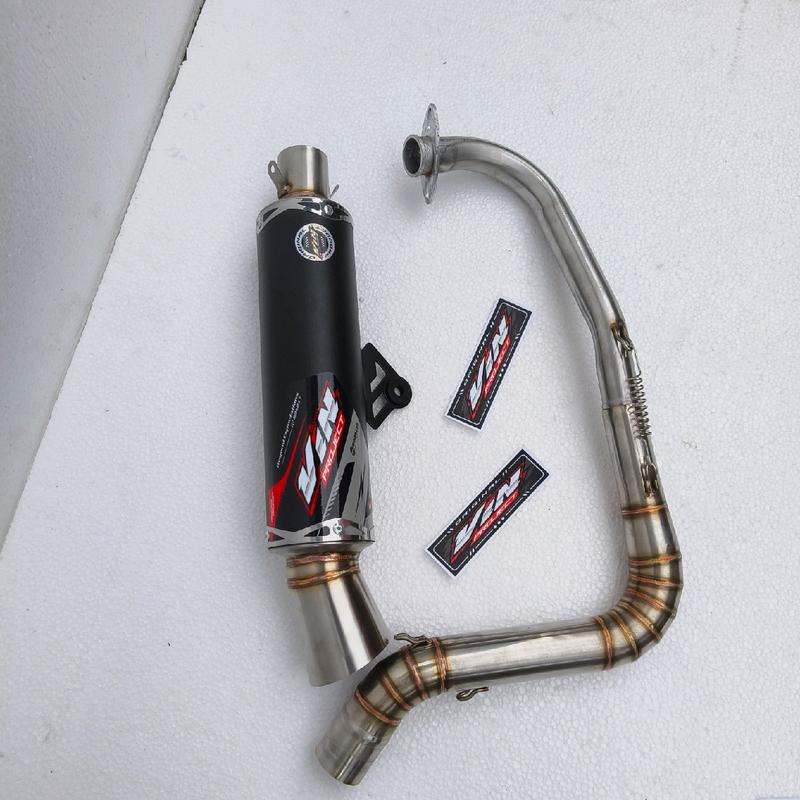 Knalpot Samlong Original VIN PROJECT fullsistem saringan full dan bor inlet 38 vario 125/150 beat scoopy mio nmax aerox all matic engker 5