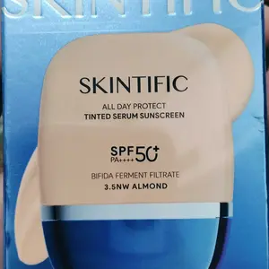 【New】SKINTIFIC All Day Protect Tinted Serum Sunscreen 30g SPF 50+ PA++++ | coverage sempurna, finish soft-glow dan efek poreless instan Perkuat Skin Barrier Tampilan Flawless Tidak Cakey Tidak Berminyak Untuk Daily Makeup