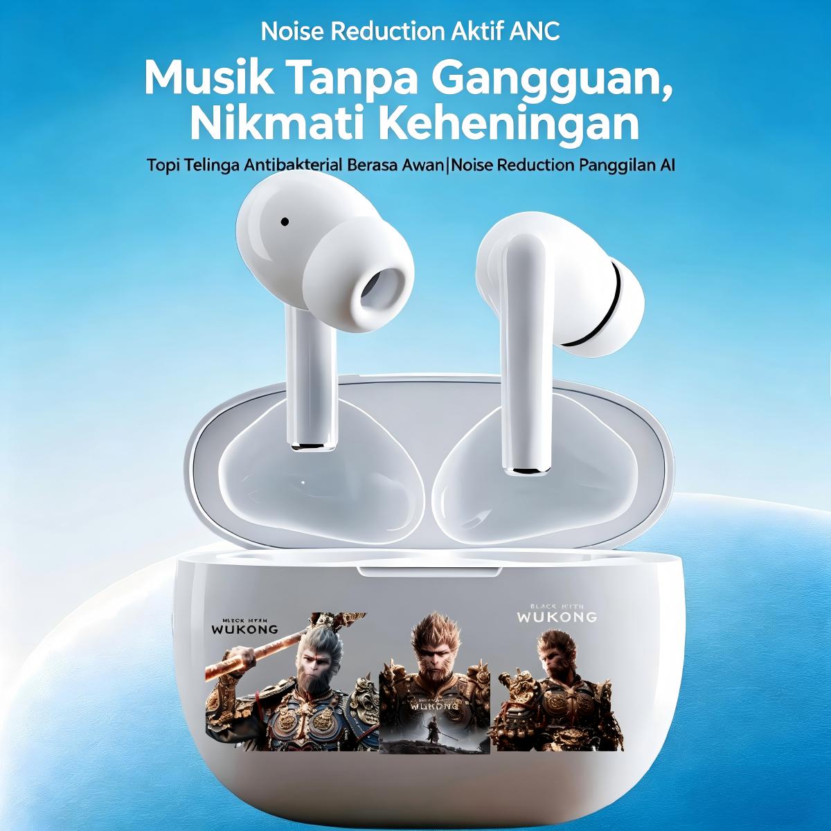 Black Myth WukongAI TranslationTWSNirkabelEarphone BluetoothHandsfree, Bluetooth 5.3, IPX5, Mikrofon Bawaan, efek suara HIFI, cocok untuk olahraga, Smart Touch, kompatibel dengan ponsel dan tablet, dll. Black Myth WukongAI TranslationTWSNirkabelEarphone BluetoothHandsfree, Bluetooth 5.3, IPX5, Mikrofon Bawaan, efek suara HIFI, cocok untuk olahraga, Smart Touch, kompatibel dengan ponsel dan tablet, dll.