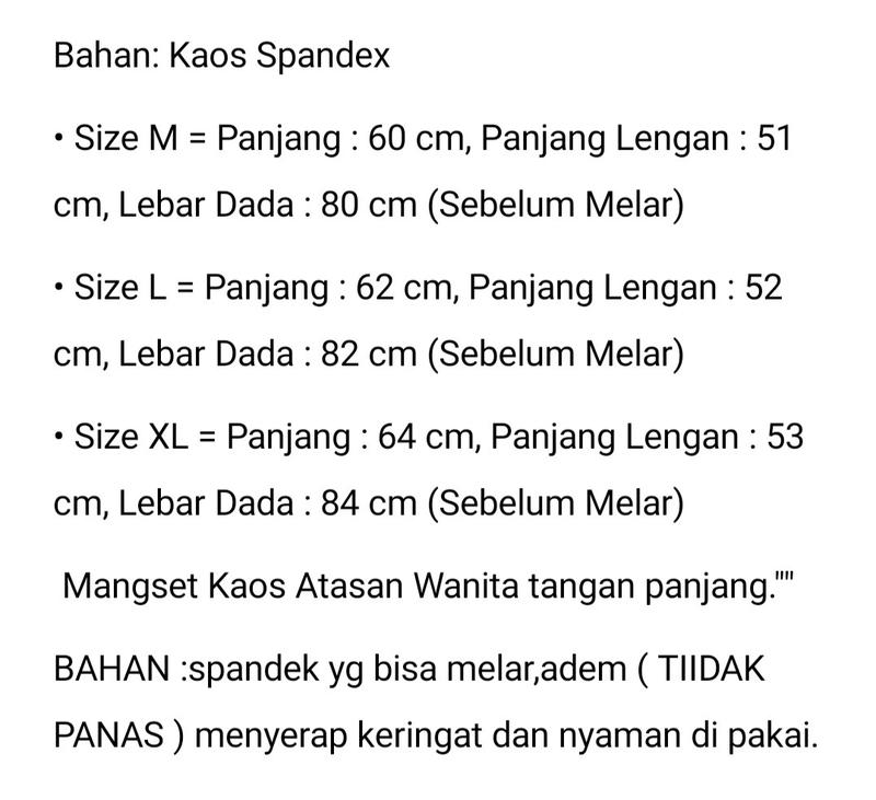 Product Introduction of Manset Kaos Premium Wanita - Inner Lengan Panjang Baju Muslimah Krah Pendek Kaos Leher Pendek Atasan Basic Casual Dewasa Nyaman Spandex Oblong Tebal Dalaman 0