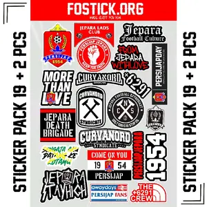 STIKER PACK PERSIJAP | STICKER PACK PERSIJAP JEPARA 21pcs