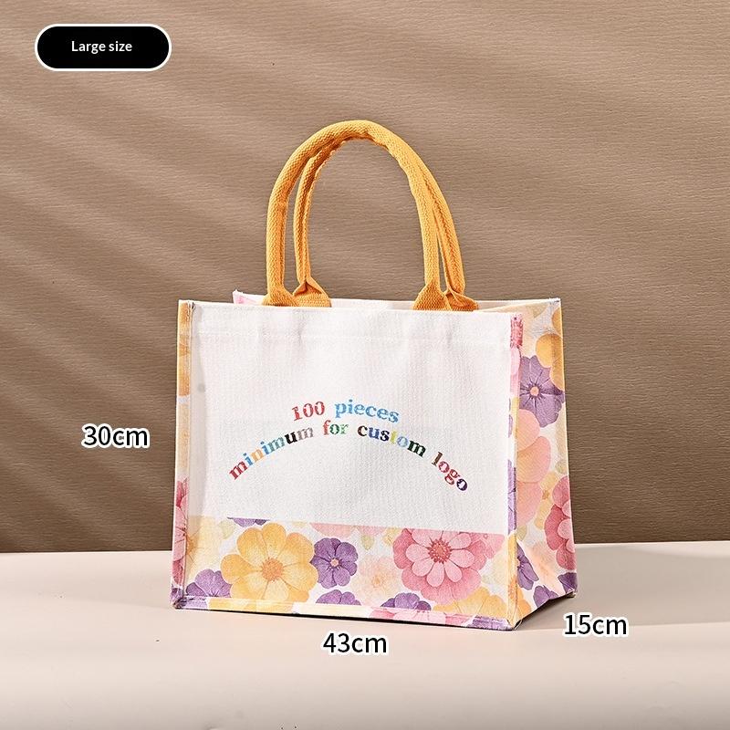 Tote Bag Shoulder Tote Bag School Cultural and Creative Advertising Canvas Bag