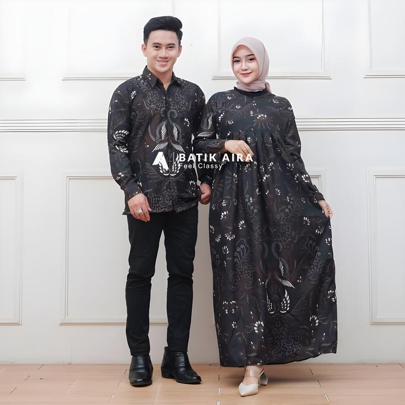 Set Batik Couple lamaran kondangan batik couple terbaru 2024 Muslim Dress Wanita 3