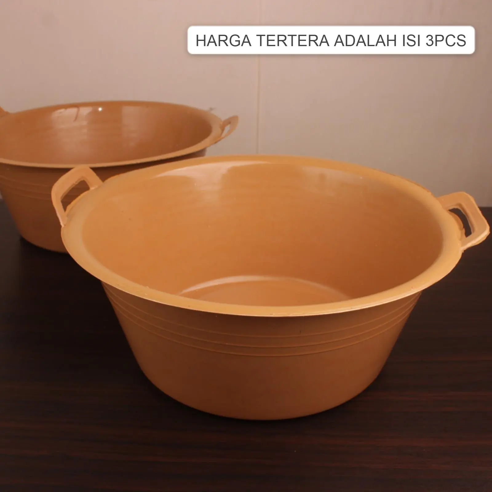 (ISI 3 PCS) BASKOM PLASTIK/BASKON SERBAGUNA KUPING 16 MURAH (3PCS)