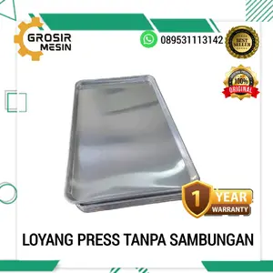 Loyang Press Alumunium Tanpa Sambungan 40x60x3 Cm (Bahan Tebal 1.2 mm)