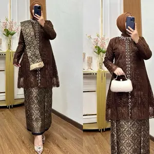Setelan Kebaya Tunik Alisa / Kebaya Wisuda / Kebaya Modern / Kebaya Busui/ Kebaya Seragaman/ Kebaya Kondangan Payet/