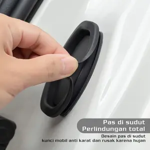 【COD】Beli 1 Dapat 4 Debu - SBantalan pelindung kunci pintu mobil silikon peredam suara dan peredam guncangan penutup pelindung kunci pintu mobil / selongsong karet kunci pintu mobil universal Car