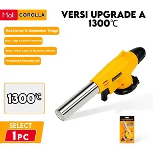 Paket Hemat Kepala Flame Gun Torch Kaleng Tabung Portable Las Api Pemantik Alat BBQ