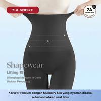 Gambar Tulandut Shapewear All in One Shaper Korset Celana Pelangsing Wanita Highwaist Body Shaper Powerful Pants Slimsuit Korset Pasca Melahirkan Core-Control Silk X-Lift Antibacterial Lifting dengan 11 Garis Stuktur Penopang 2509 - PP - BLACK, XL dari Tulandut Official Store Kab. Tangerang 3 Tokopedia