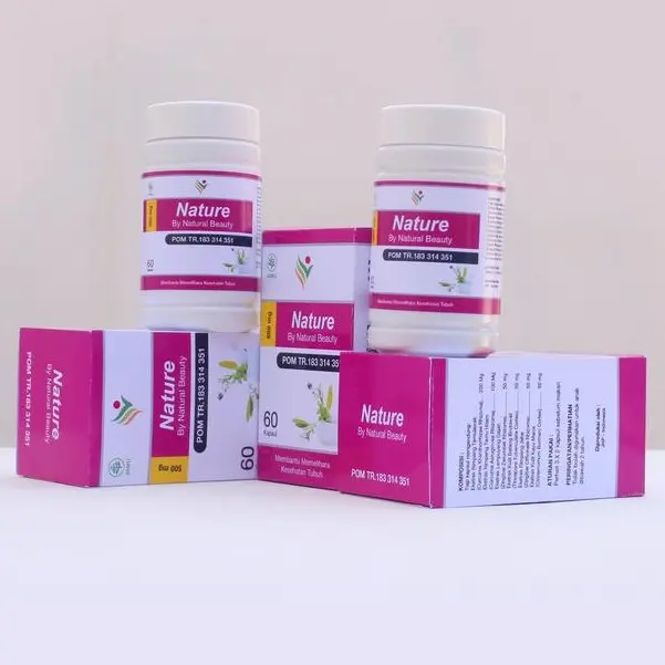 VITAMIN NATURE BPOM Isi 60 Kapsul Suplemen Kesehatan ORI (PAKET BUNDLING HEMAT) - Nature Embul Aman Untuk Bumil Dan Busui
