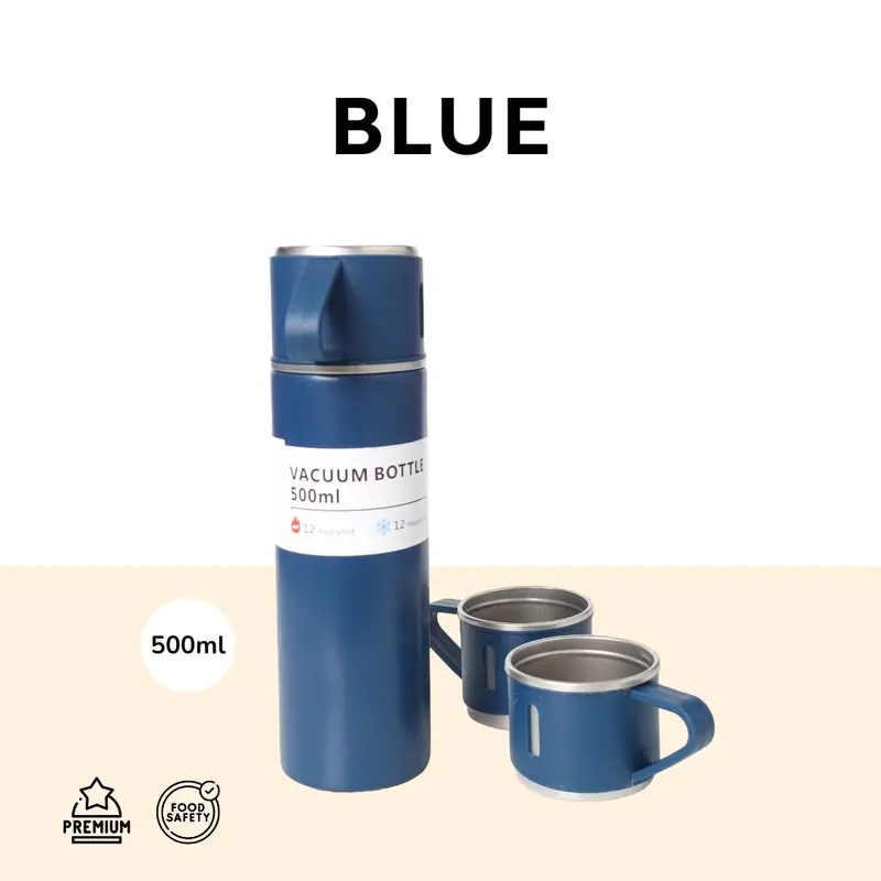TERMOS SULTAN Vacuum Flask Set / Hampers / Botol Minum Cangkir Premium Serbaguna 500 ML Tahan Panas Dingin 5