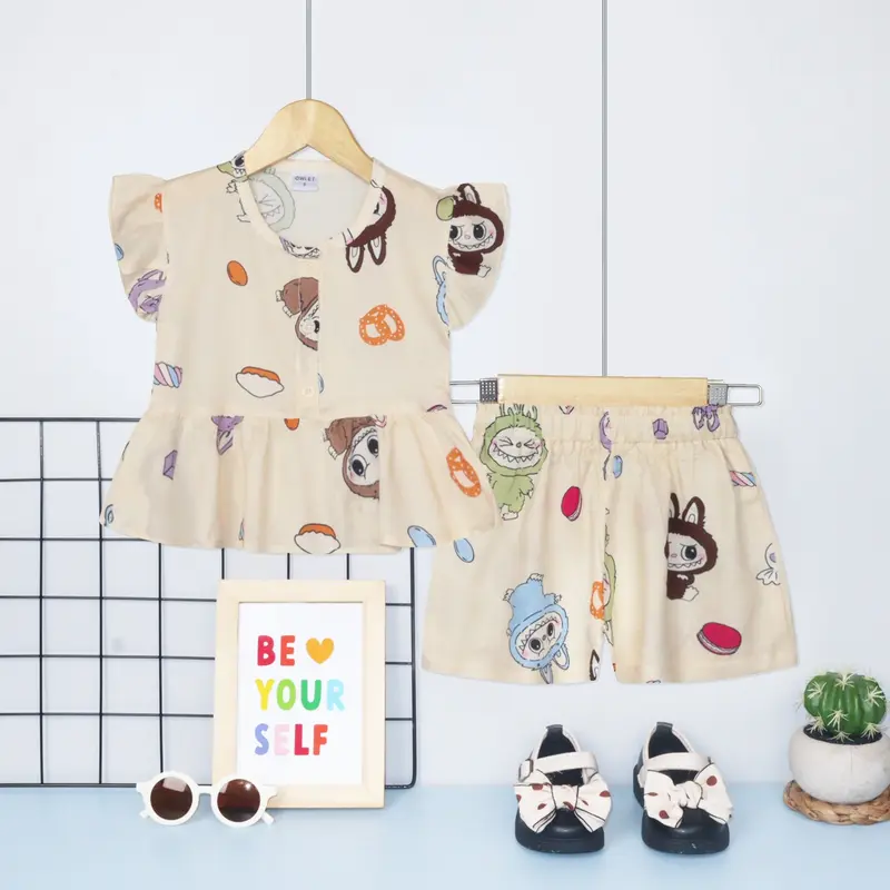 Owlet - setelan anak perempuan / setelan rayon anak / baju anak perempuan / rayon anak perempuan Fashion 2