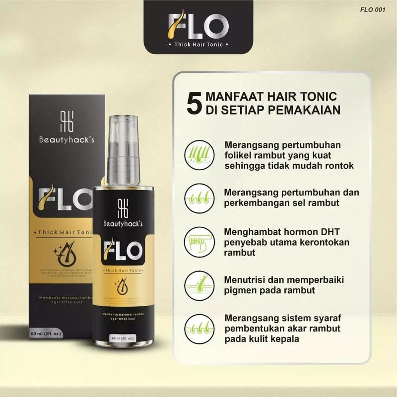 Product Introduction of PROMO!! FLO HAIR TONIC 60ml Menumbuhkan Rambut Kebotakan Dan Perawatan Vitamin Rambut Kering Haircare 3