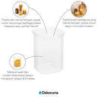 Gambar Dekoruma YUMIKO Toples Kotak Serbaguna / Toples Cemilan / Toples Sedang Serbaguna 1100 ml dari Dekoruma Official Store Kab. Bekasi 5 Tokopedia