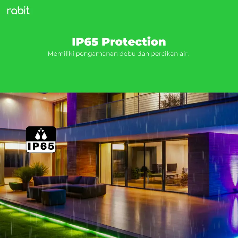 RABIT SMART LED STRIP COLOR 2M RGBWW 2 METER EXTENDABLE LAMPU PINTAR WIFI IP65 WATERPROOF