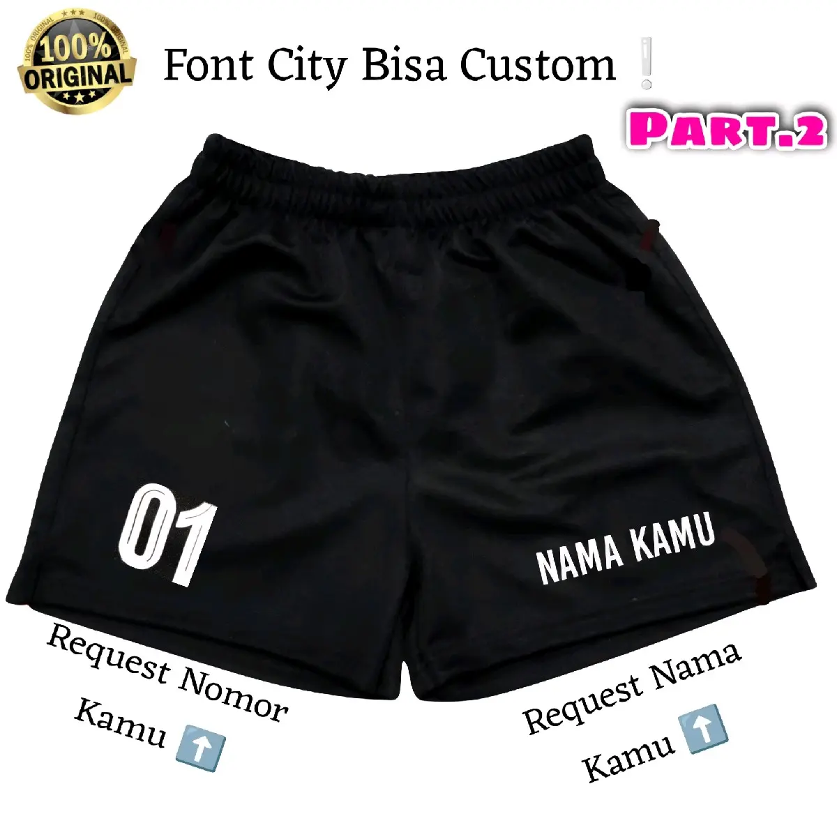 Celana Voli Custom Nama Nomor/ Request Nama dan Nomor/ Custom Nama Voli Cewek Cowok/ Custom Nama Sport