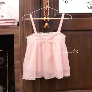 Crushour | Milly Top | Atasan Wanita Outer Tanktop Lengan Pendek Korean Style