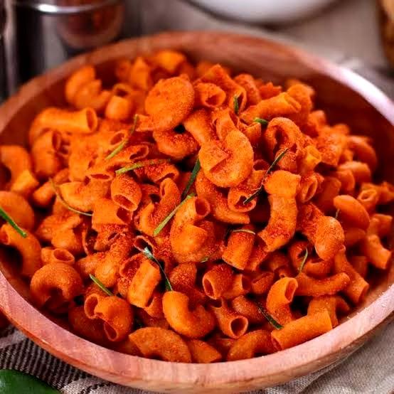 Makaroni Pedas Daun Jeruk 1/4kg Enak Gurih Nikmat Mantap Food Snacks Kering Makanan Cemilan Keripik Crispy snack murah