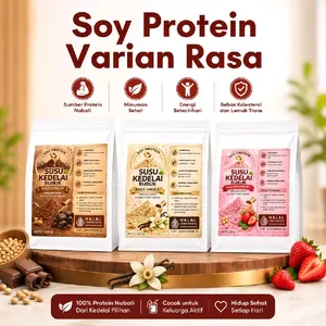 Soy Protein Varian Rasa 500 Gram Susu Kedelai Bubuk Varian Rasa Suplemen Tinggi Protein