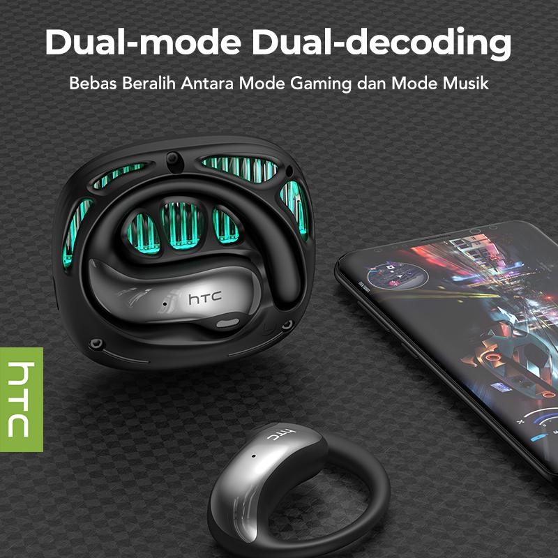 [Exclusive sound.phile] HTC NE30 OWS Earbuds Wireless Bluetooth 6.0 Noise Cancelling Headphones with Heavy Bass for HD Calling, Sports and Gaming, Built-in Microphone