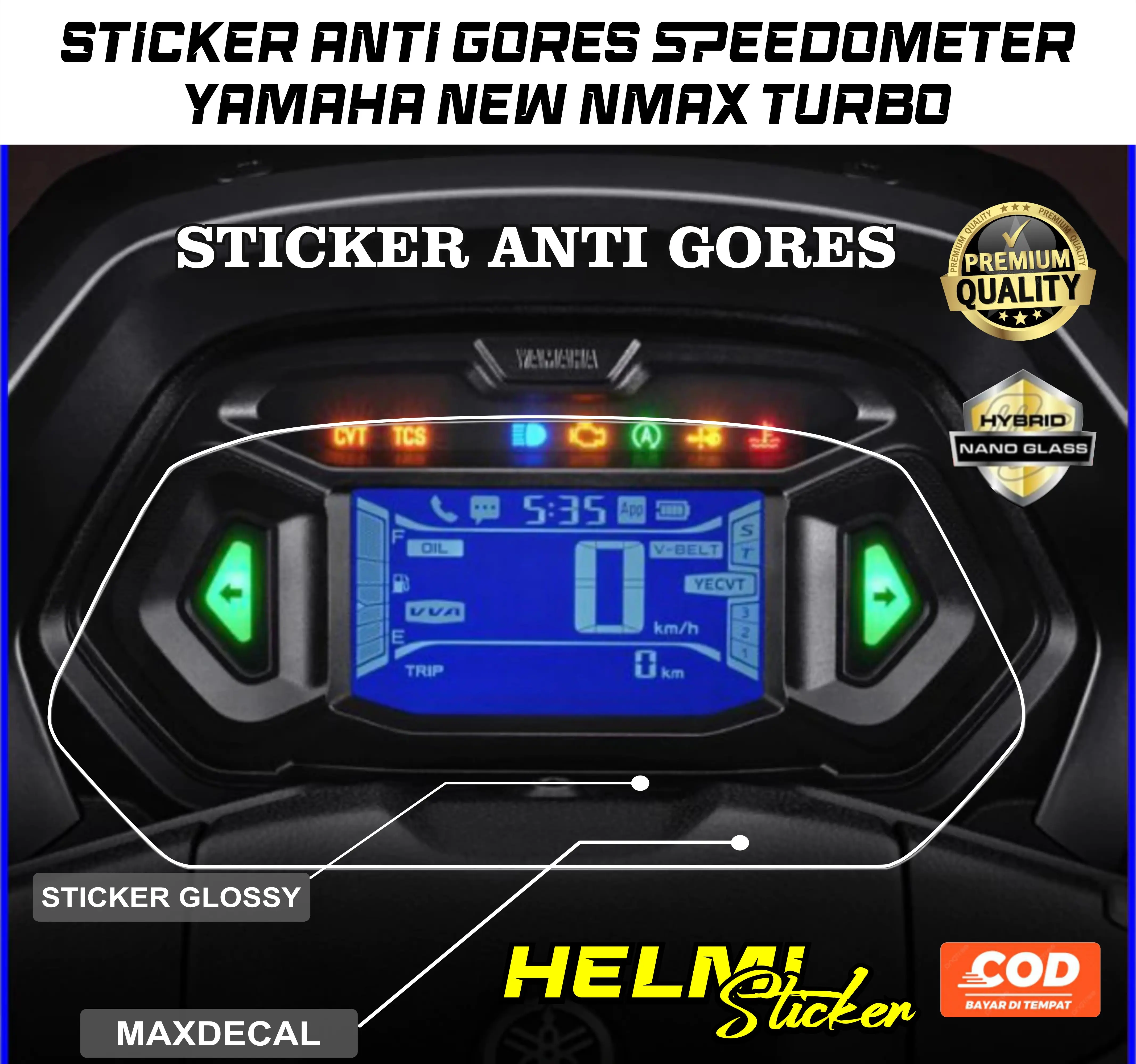 STICKER ANTI GORES MIKA SPIDOMEETER YAMAHA NMAX TURBO ALL NEW STIKER MIKA ANTIGORES SPIDOMETER NMAX TURBO 2024 PELINDUNG MIK Motorcycle Motorcycle