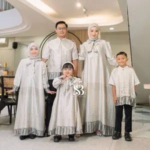 baju couple pasangan gamis pesta mewah elegan baju couple keluarga baju couple pasangan lebaran set pakaian keluarga