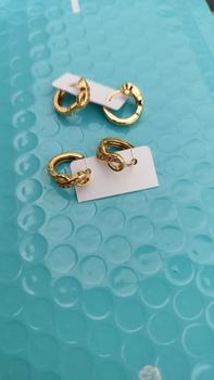 Product Review of Anting Jepit Titanium Gold Perhiasan Wanita Terbaru Lapis Emas Tahan Lama . from B**a 2