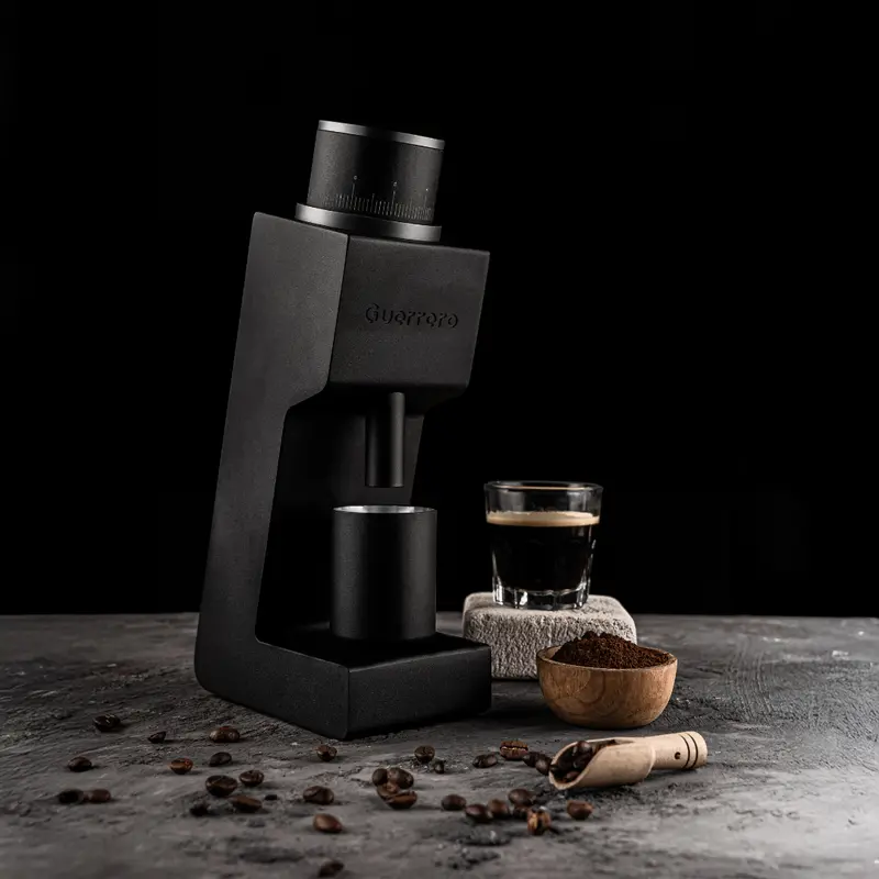 Grinder Kopi Elektrik Guerrero GR 02 Single Dose Coffee Grinder Hypernova Titanium Plasma Burr 0