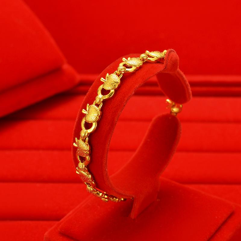 Product Introduction of Copper gold-plated watch chain, Geely bracelet, gold-plated accessories, non fading, non peeling alarm jewelry -24H shipping, free gift jewelry box 26