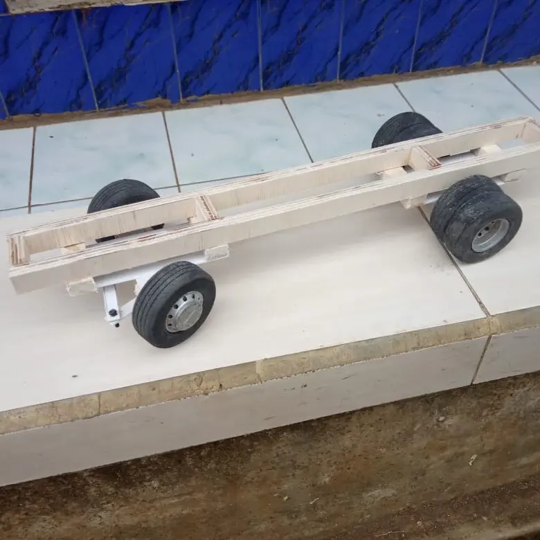 Sasis set ban spon velg StD terot bisa belok siap bangun miniatur sendiri 0