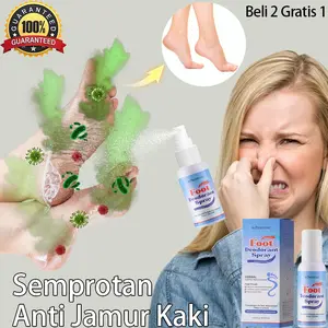 [Beli 2 gratis 1] Foot Spray Mencegah Bau Kaki Obat Jamur KakiPenghilang Kapalan Perawatan Tumit KakiPenghilang Bau