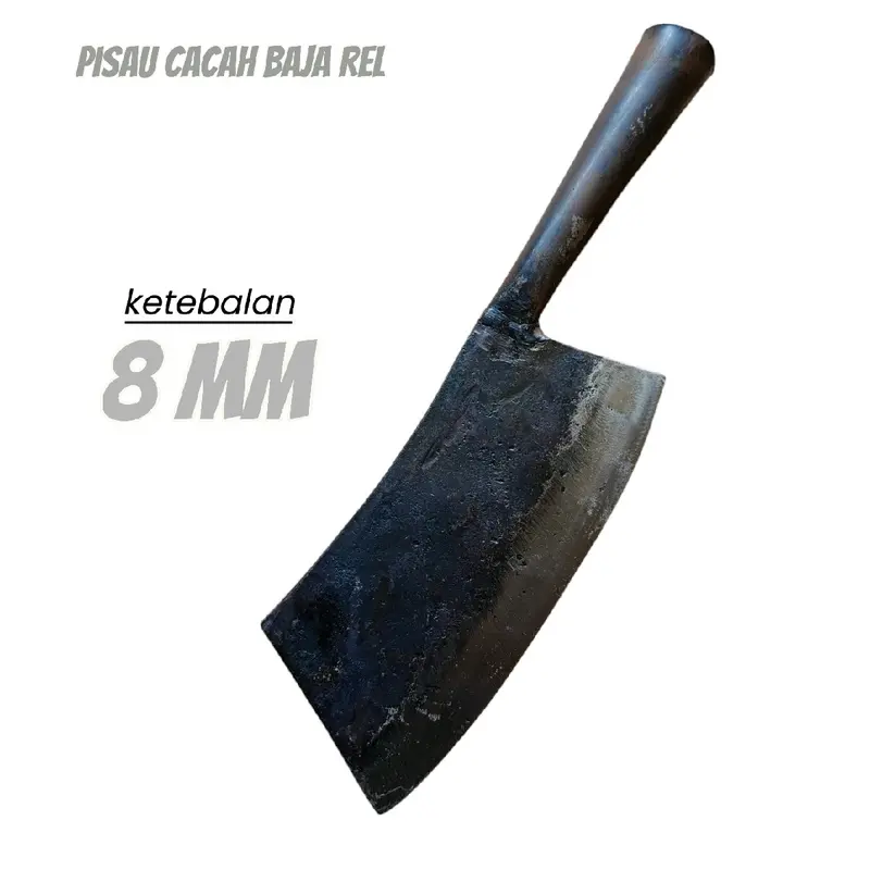 Pisau Cacah Daging Dan Tulang Bahan Baja Rel Fulltang Ketebalan 8mm Kitchenware 0