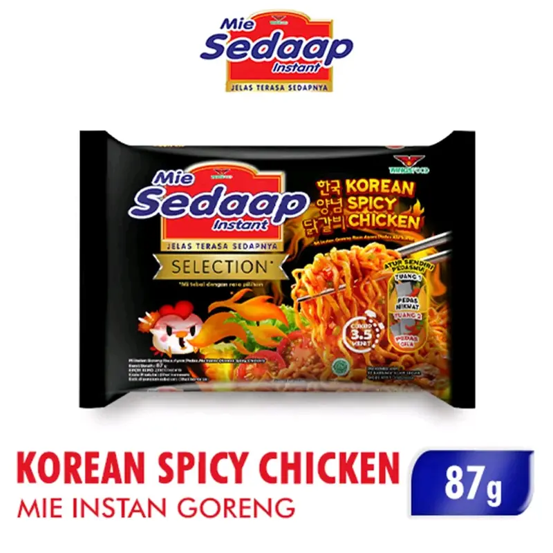 Mie Sedap Instan  ( Goreng, Soto, kare spesial, korea spicy, goreng davina Kuah Pedas Food 3