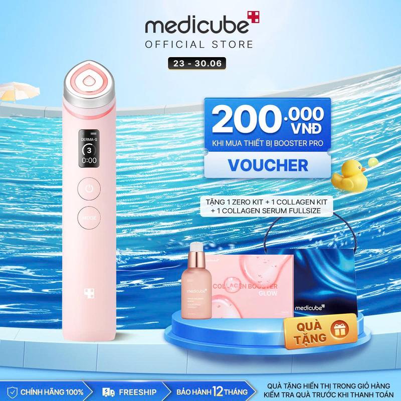 [Phiên bản hồng] Máy Làm Đẹp chống lão hóa, đẩy tinh chất 6 Trong 1 AGE-R BOOSTER Pro