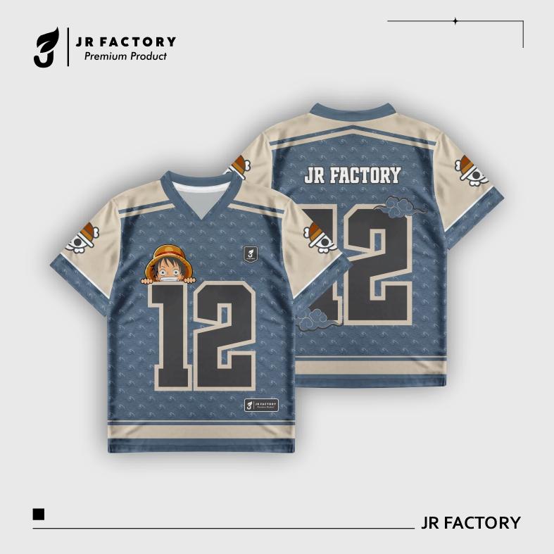 JR FACTORY Baju Jersey Dewasa Unisex Streetwear Oversize Number Dryfit ...