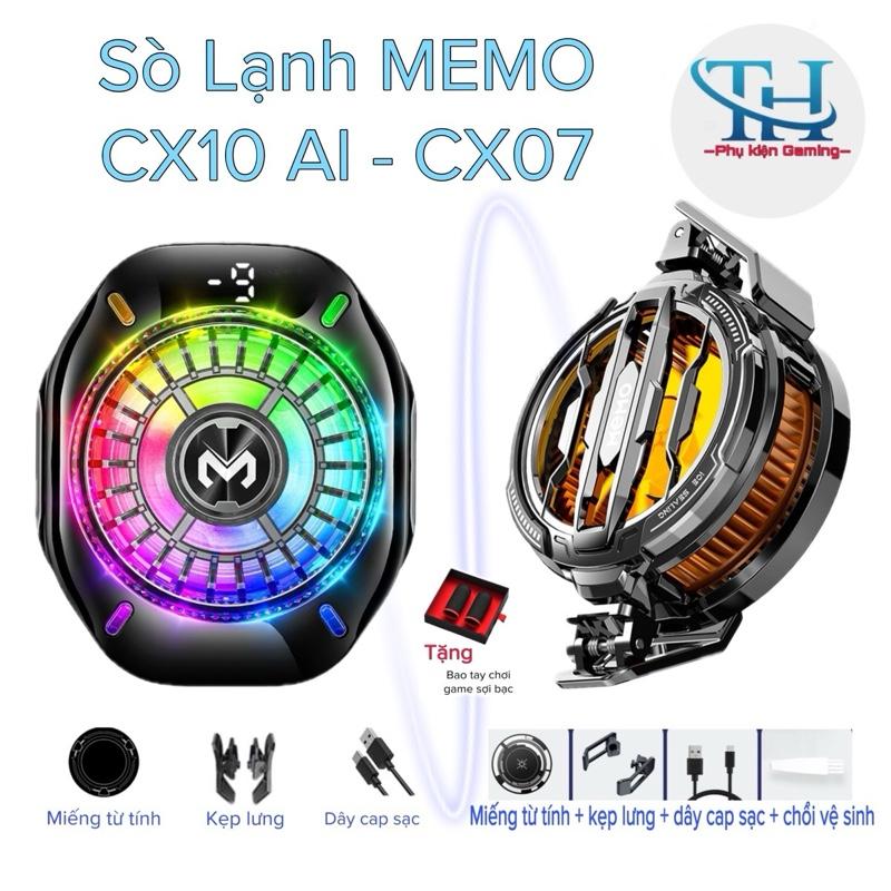 [MỚi 2025] Sò lạnh MEMO CX10AI, MEMO CX07 (15W) - hỗ trợ làm mát điện thoại - có từ tính + kẹp lưng - Mobile, Usb