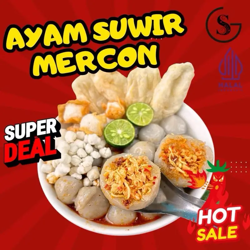 BASO ACI AYAM SUWIR MERCON Food Cuanki Makanan Instan 1