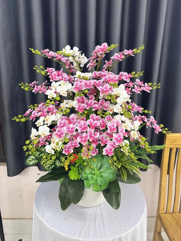 Combo 30 Nhánh Tiểu Hồ Hiệp Cắm trên chậu gốm sứ cắm sẵn trang trí decor phòng nhà cửa trang trí bàn