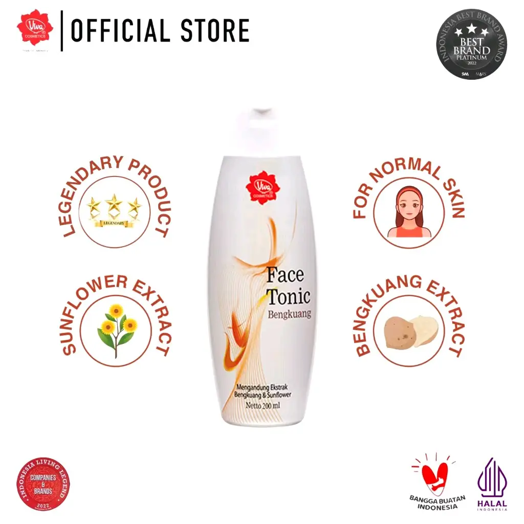 Viva Face Tonic Bengkuang - 100ml & 200ml | Toner Wajah
