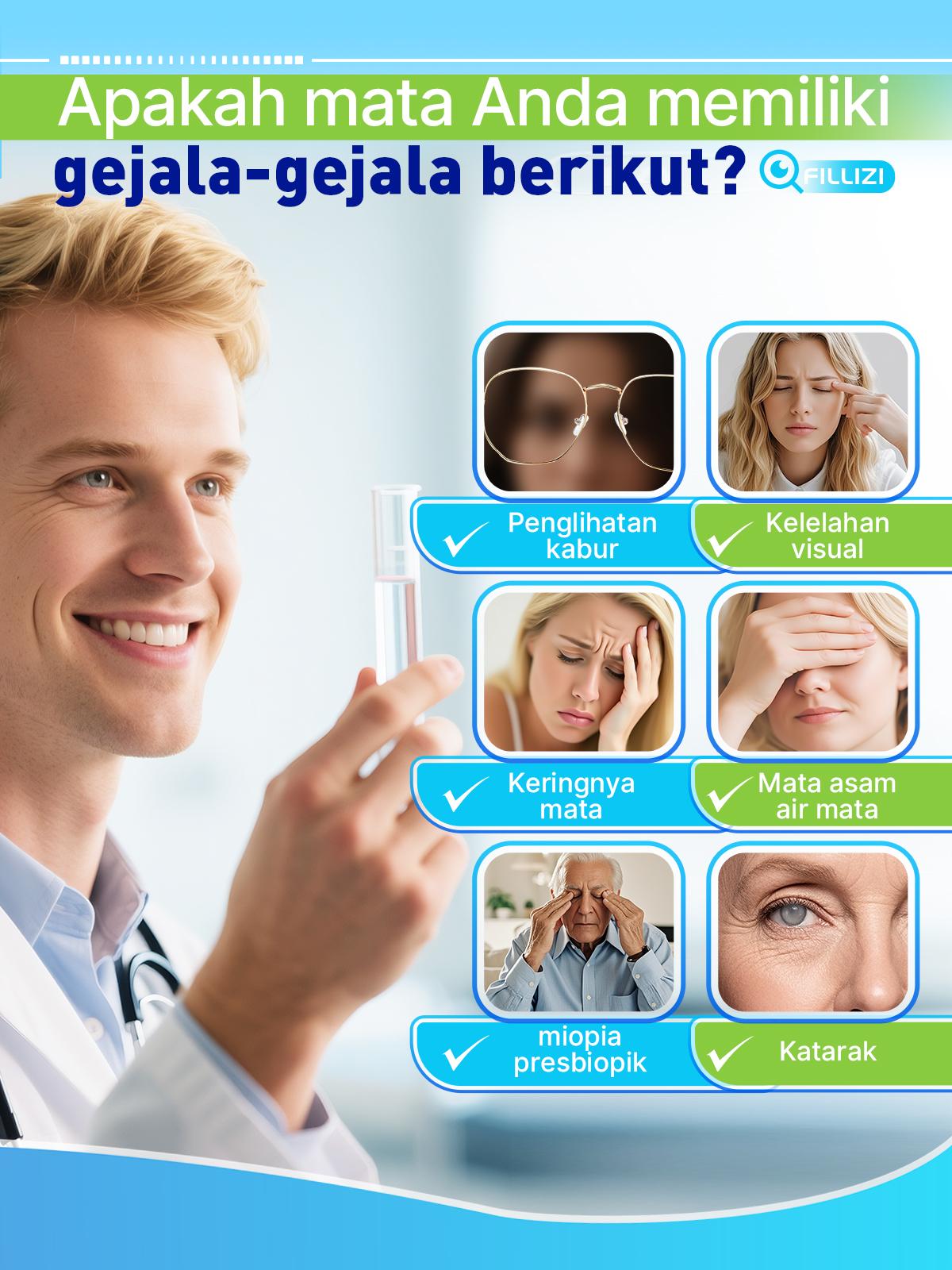 Mata Cerah & Solusi Pelindung - Bright Eyes Blueberry & Lutein Eye Brightening & Protecting Solution Natural Herbs Plant Extracts 15ml