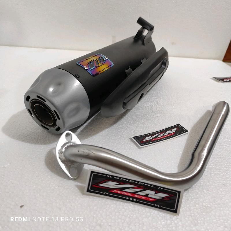 Knalpot Copy Tzm Original Vin Project Fullsistem Beat Scoopy Vario 125 Vario 150 Mio Nmax Standar Racing Bass Adem Baud Baut Mesin Motor Motorcycle Slincer Tameng 2