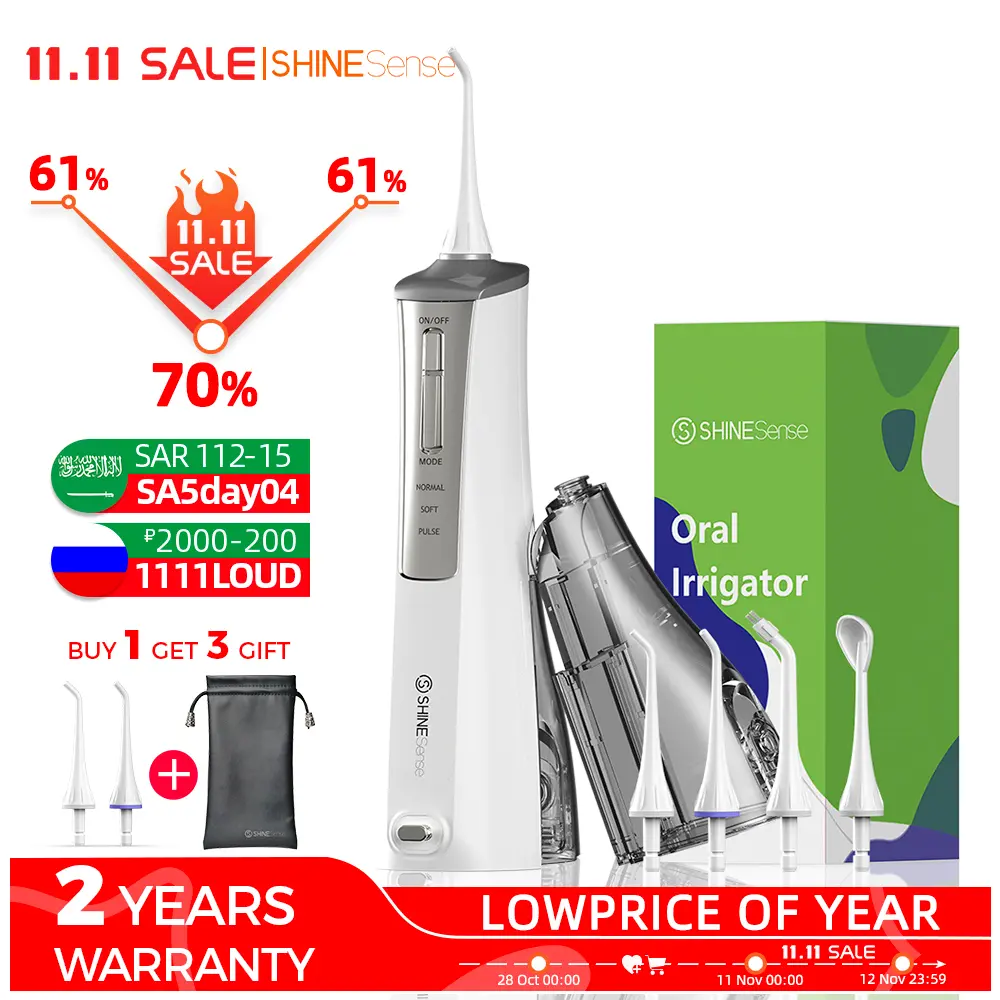 Shinesense Sio200 Oral Irrigator Dental Water Flosser Jet
