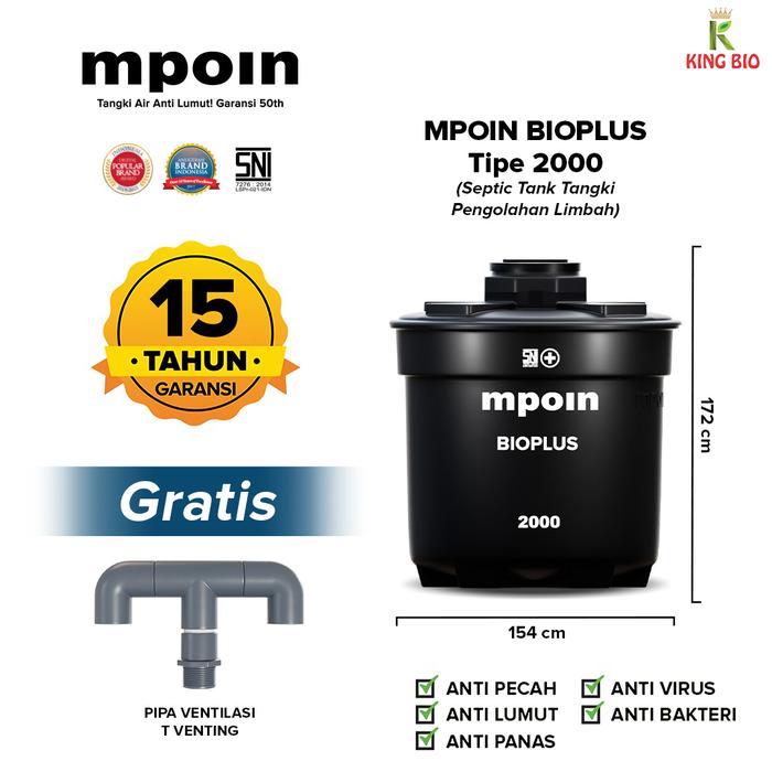 Jual Septic Tank MPOIN BIOPLUS 2000 | Tangki Septik | Sepiteng ...