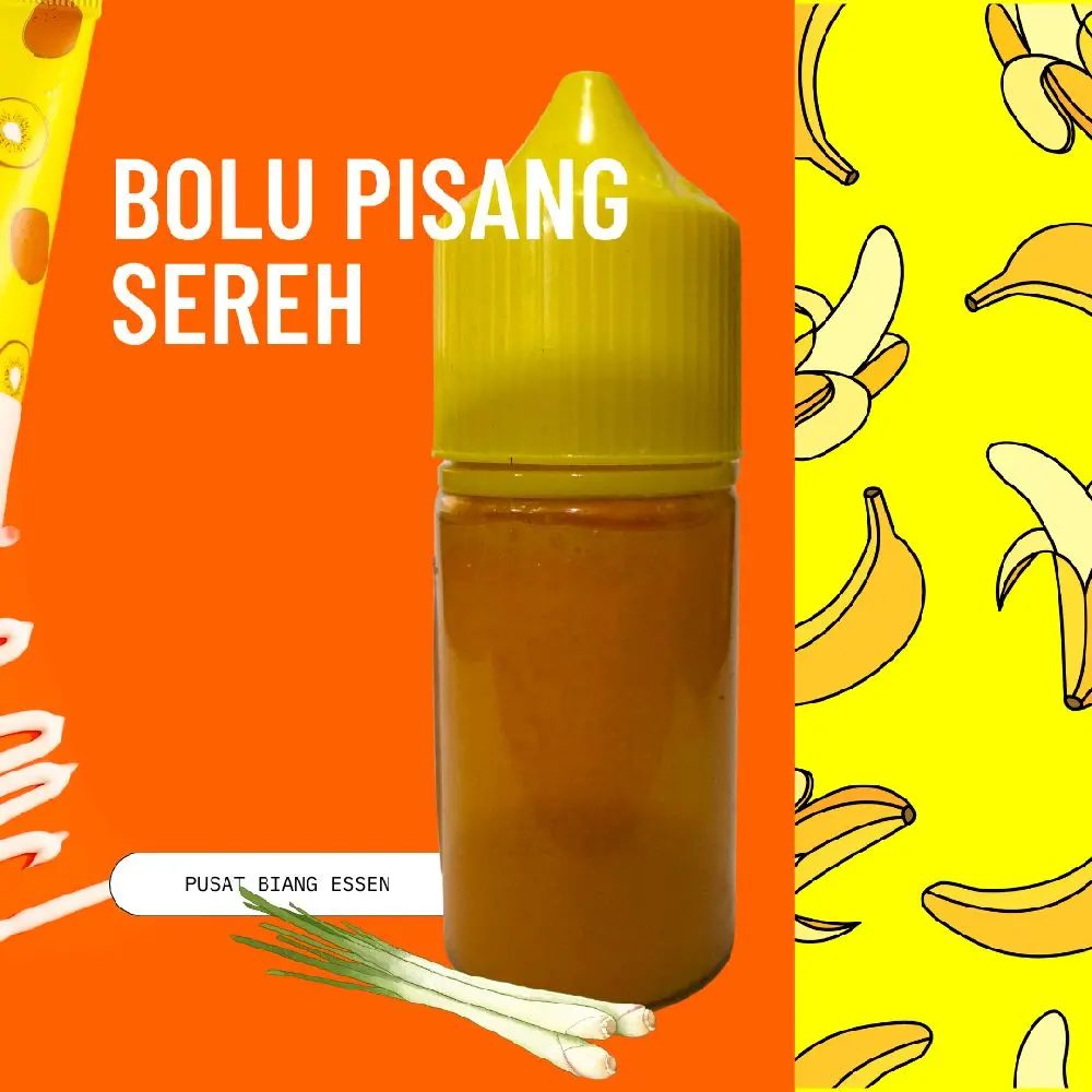 Essen Bolu Pisang Sereh + Hanyiran 30ml - Aroma Wangi Amis Gurih untuk Memancing Ikan Mas - Gabus