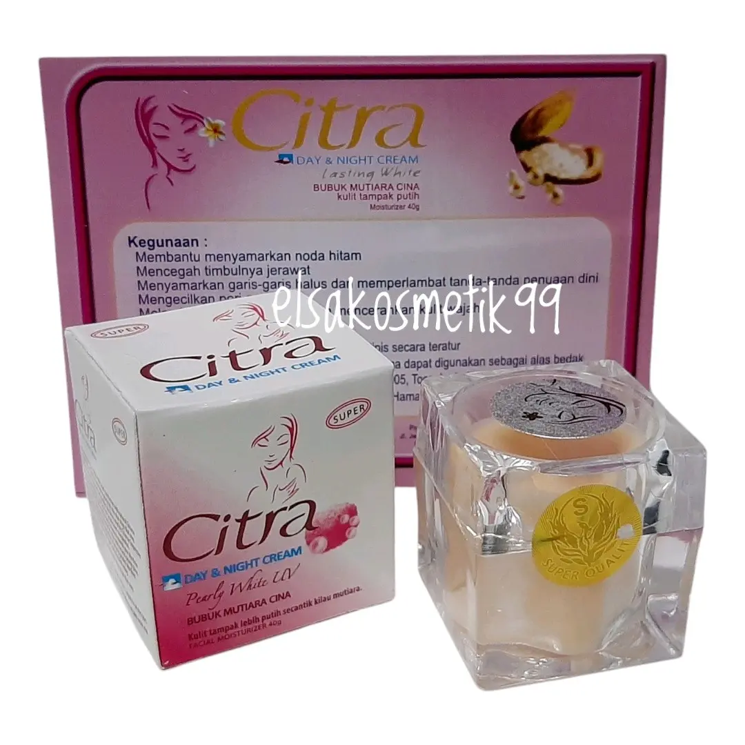 Cream Citra Super Day & Night [1 Pcs] - Perawatan Wajah Mencerahkan - Moisturizer, Pelembab, Pencerah, Hitam