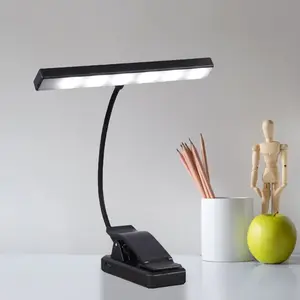 Book Lamp Rechargeable & Long Lasting Piano Music Stand Lamp Clip On Book Light