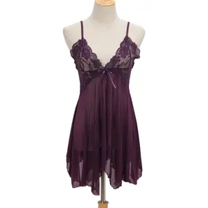 DRESS BAbydol LACE RENDA  V-Neck Lingerie