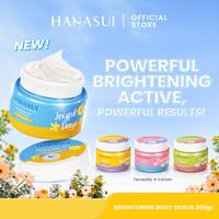Gambar [FS] [New Scrub] Hanasui Brightening Body Scrub - Mengangkat Sel Kulit Mati Halus Sehat Cerah Symwhite 377 Glutathione Niacinamide Ceramide - Cheerful Bliss dari Hanasui Kab. Tangerang 1 Tokopedia