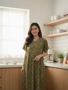 Daster Jeeni Rayon Premium Busui Tebal Adem Nyaman