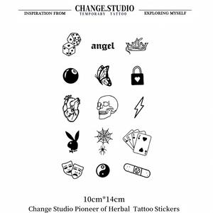 รอยสักขนาดเล็ก มีให้เลือกหลายแบบ รอยสักชั่วคราว ติดทนนาน 15 วัน กันน้ำและกันรอยขีดข่วน สติ๊กเกอร์รอยสัก